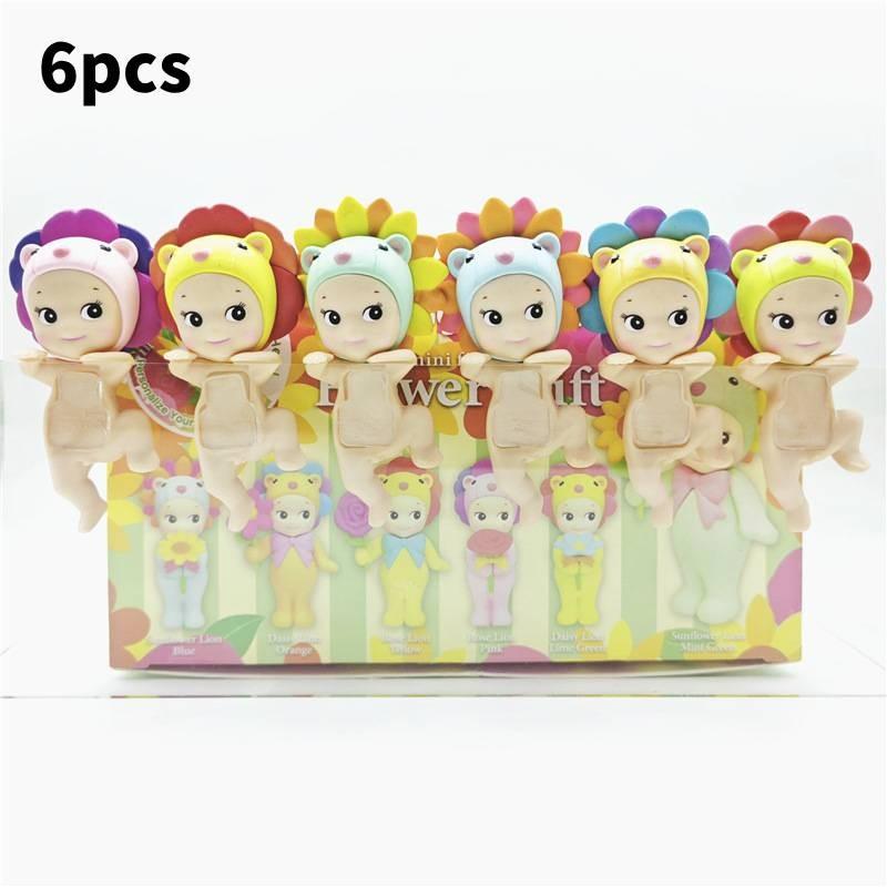 Charming Papatian Angel Collectible Figures Plant Flower Collection With Rose And Sunflower Designs