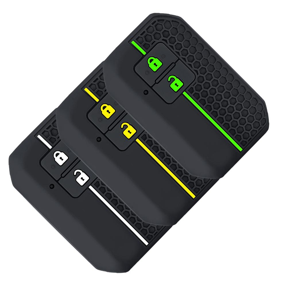 2 Buttons Silicone Car Key Case Cover For Suzuki Swift Wagon R Jimny Sierra Spacia Ertiga Auto Key Fob Shell Protect Accessories