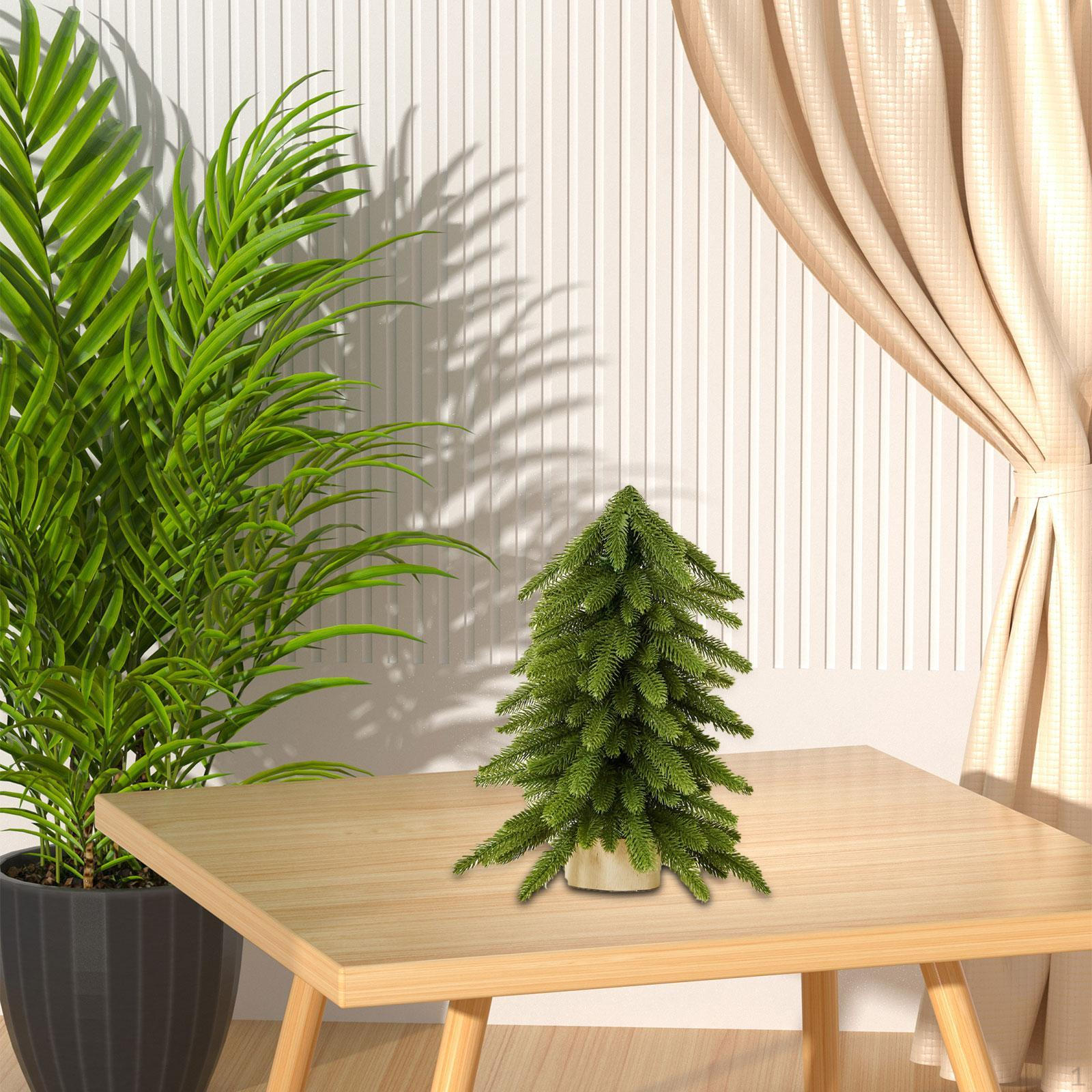 

15,7-дюймовая маленькая искусственная рождественская елка, настольное украшение для гостиной, праздничной вечеринки