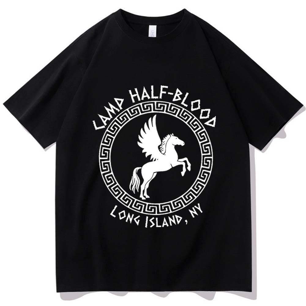 Mode Camp Half-Blood Long Island Sound New York T-Shirt Percy Jackson Sommer T-Shirt Herren Damen Mode T-Shirts Oberteile