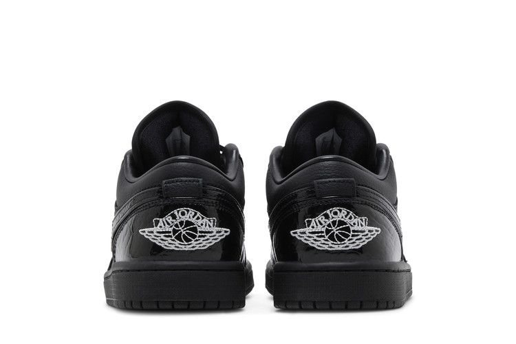 Women's Sneakers Jordan 1 Low SE Patent Elephant Black (Women's) Black/Black-White-Metallic Silver