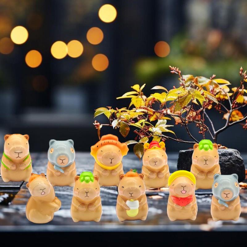 Non-Toxic 3/8/16 Pack Capybara Squeeze Toys Kapibara Slow Rising Small Animal Toys Suitable For Party Favor Bulk Toys For Kids Adults