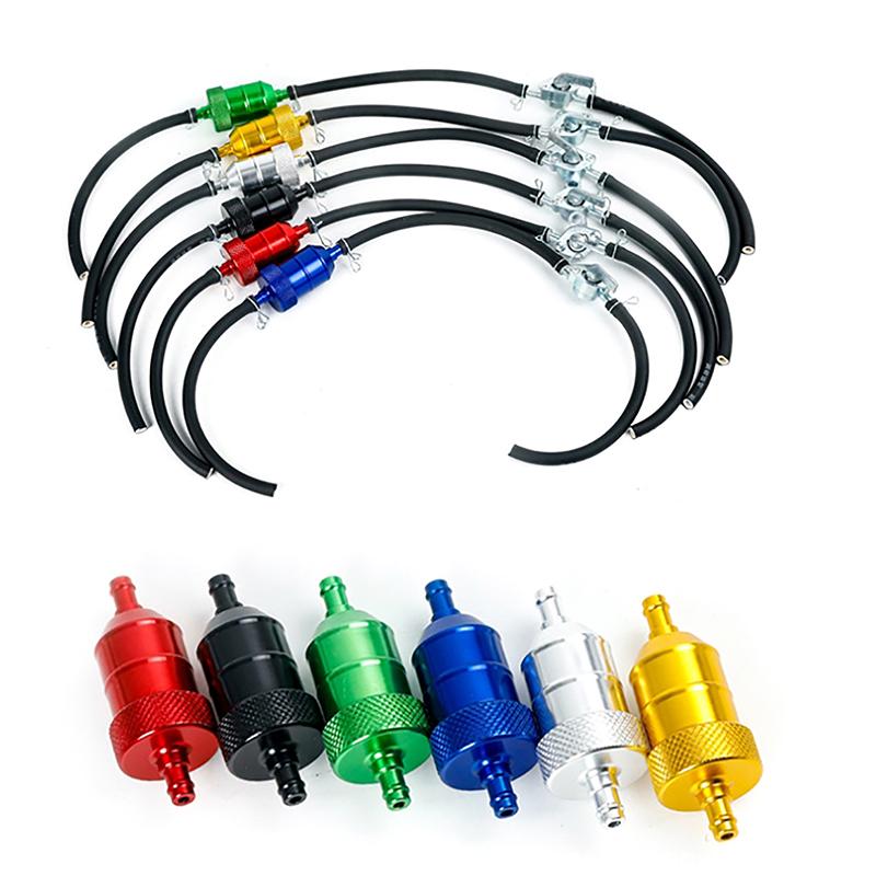 Motorcykel Internt Bränslefilter Bensinfilter Bensin Bränsleledningsslang Moto Skoter Crossmotorcykel