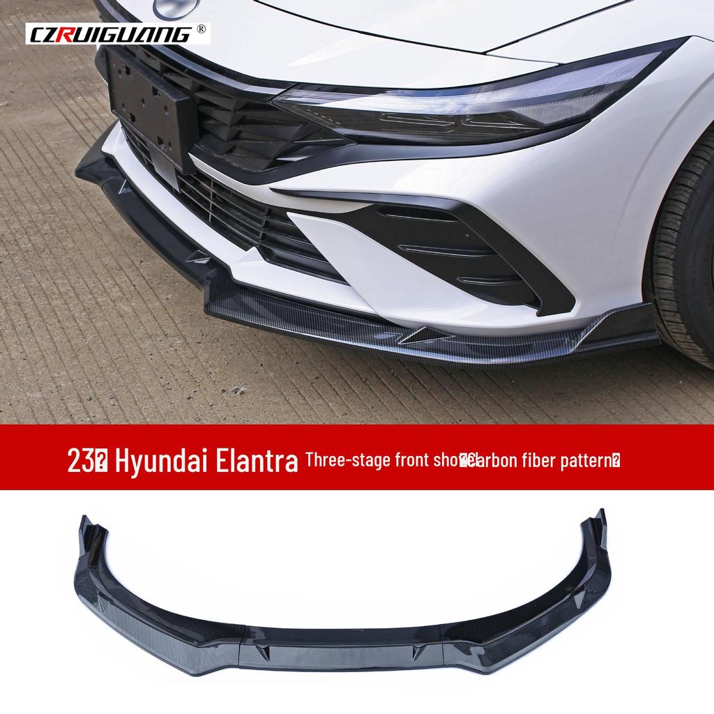 23-Model Hyundai Elantra Custom Body Kit: Front Splitter, Lip, Side Skirts, Louvers, Rear Spoiler, and Corner Protectors