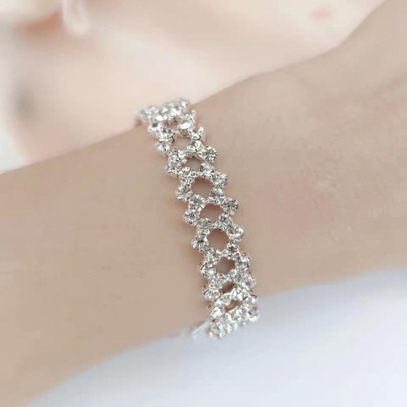 Meier European and American Jewelry: Minimalist Fashion Bracelet, Full of Diamonds, Wedding Party Ins Style, Jewelry & Accessories
