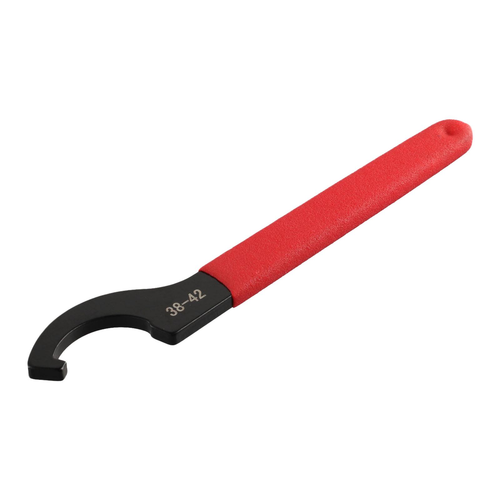 

1 Pcs Hook Wrench Spanner 38-42 45-52 55-62 68-72mm 1 Piece Drop Forged Carbon Steel Electrophoresis Steel Handle C38-42mm