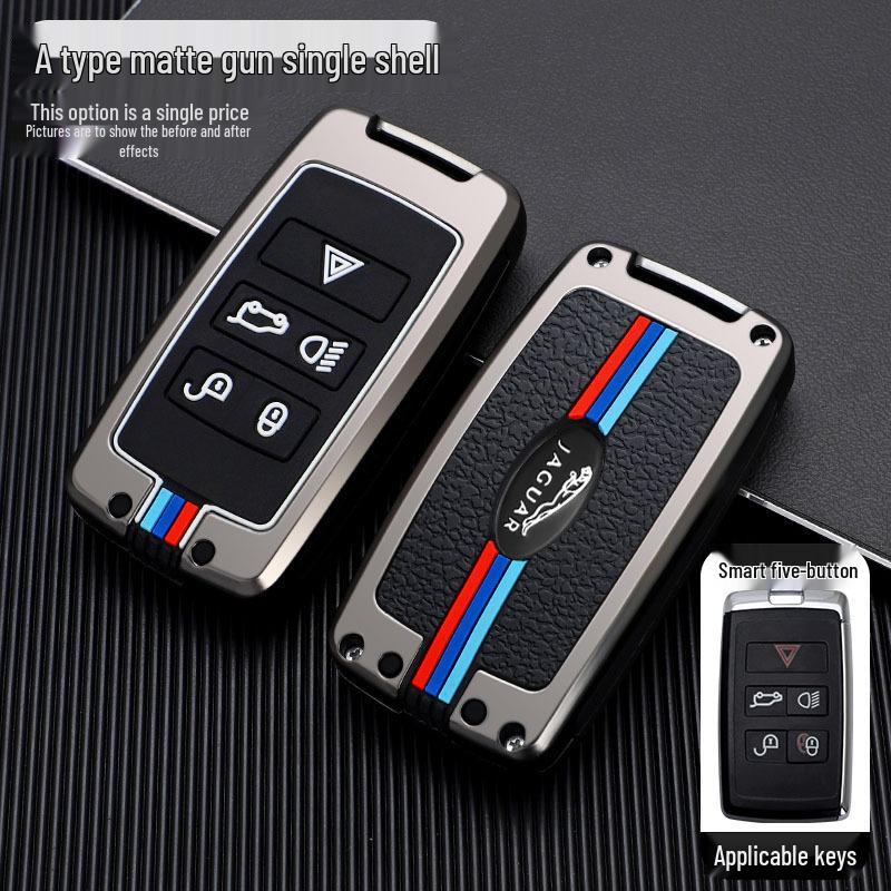 Jaguar Key Case for XFL, New E-Pace, XF, F-Type, XE, XJL, XEL – Metal Shell & Buckle.