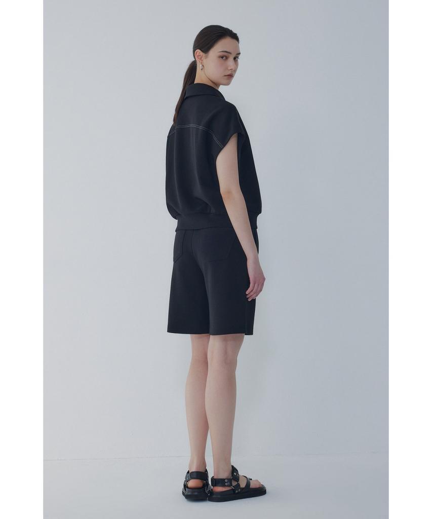 Bobeu Half Zip Jersey T-Shirt_Black 7156240007