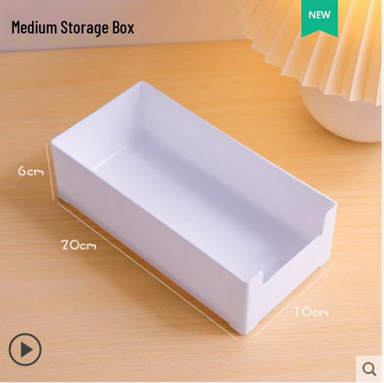 

Штабелируемый настольный ящик для хранения кабелей, ящиков, перегородок и косметики