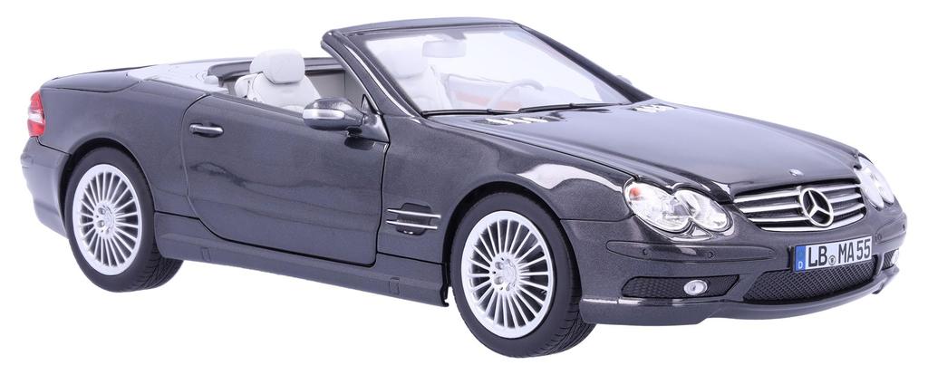 [Mercedes-Benz Collection] Genuine SL 55 AMG R 230 (2001-2006) 1/18 Scale Obsidian Black