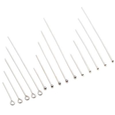 No Fade 100pcs/Lot 20-70 Mm 316 Stainless Steel Ball Pins Findings Ball Head Pins For Jewelry Making DIY Supplies Accessories