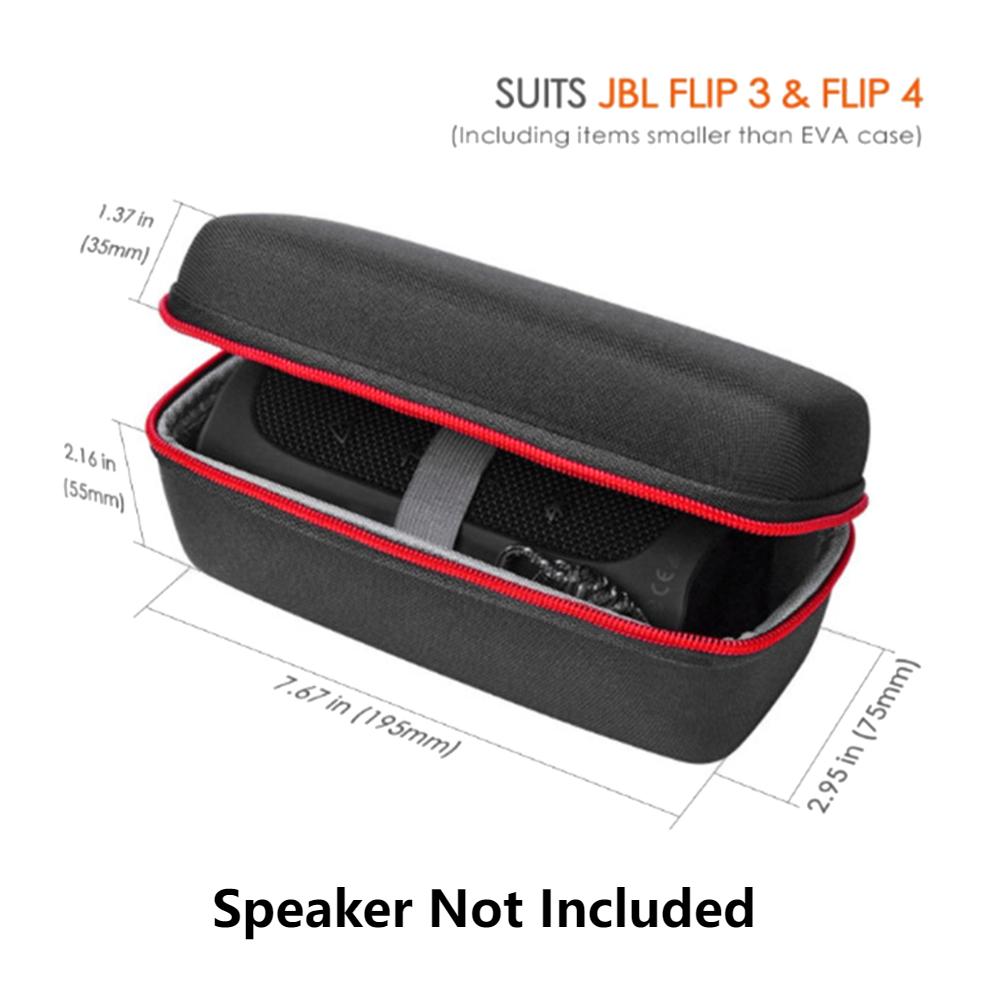 Speaker Carrying Case for JBL Flip 6 Speaker Storage Bag Portable Waterproof Organizer Carrying Case for JBL Flip 6 Accessories