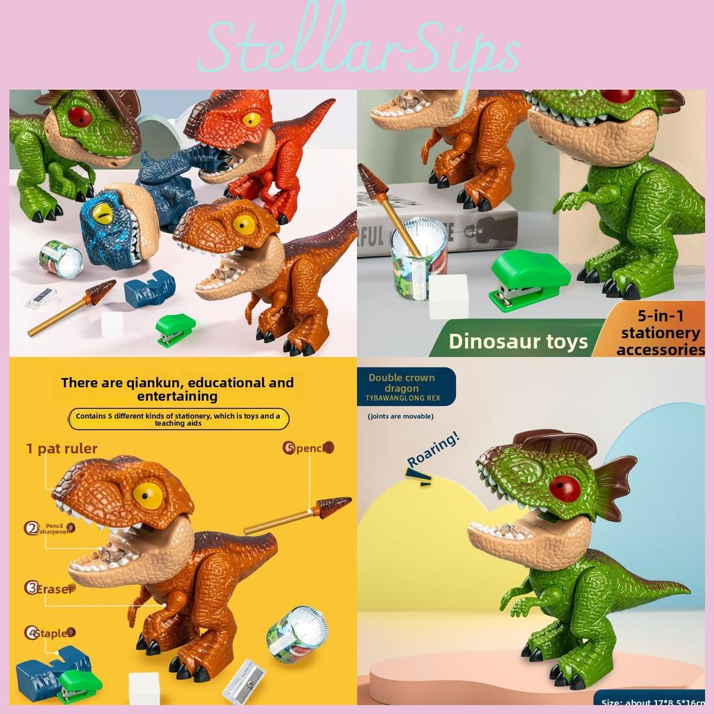 Dinosaur Stationery Set With Movable Joints For Kids Educational Gift