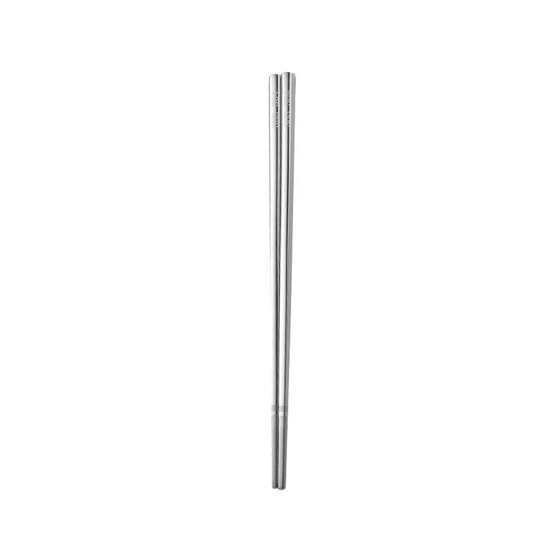 Customized 304 Stainless Steel Full-square Chopsticks Multi-specification Children's Practice Chopsticks Gifts Portable Tableware Laser Logo