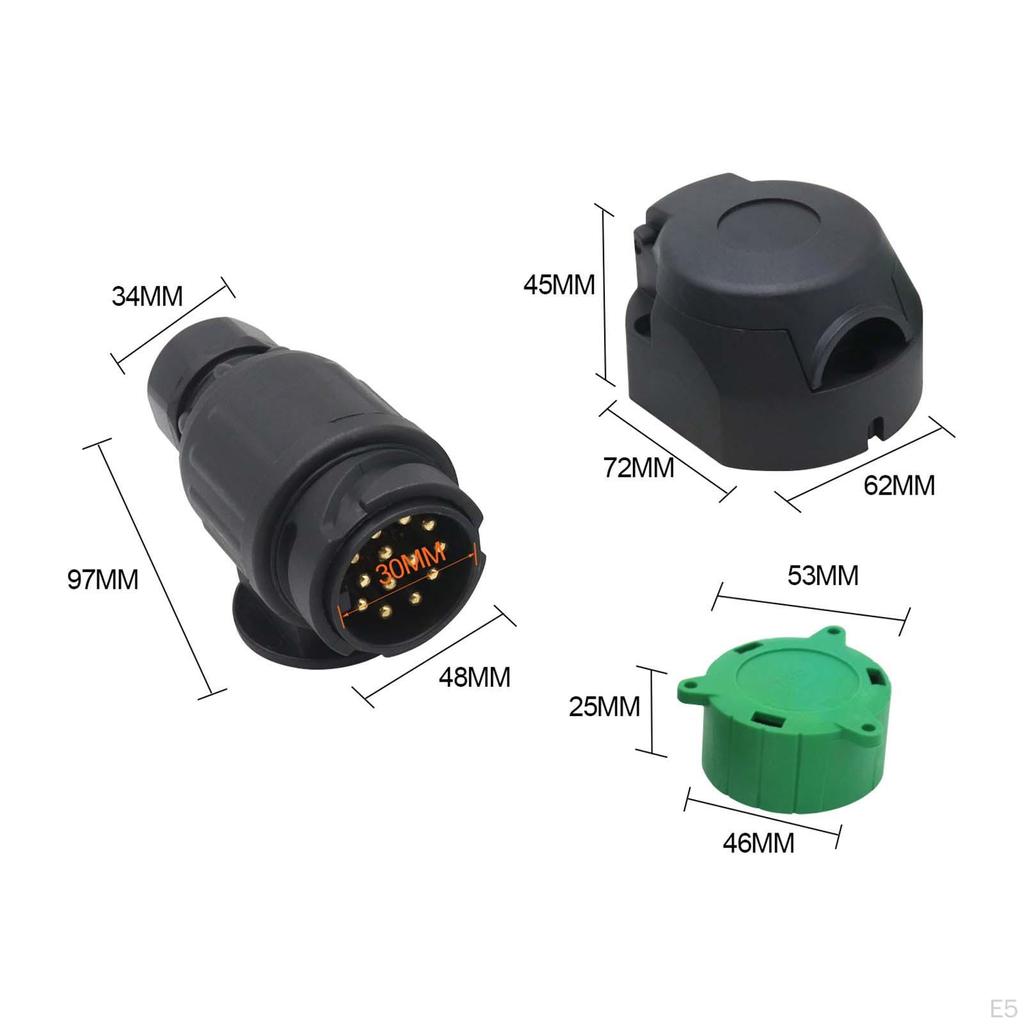 12V Trailer Plug Connector for Automotive Use