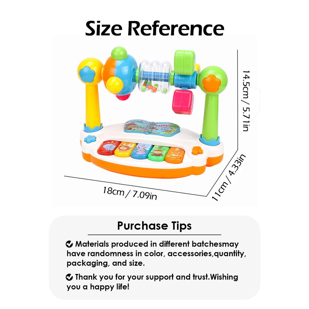 1pcs Children puzzle enlightenment music playthings featuring light plus musicearly education sensory playthings designed for boys plus girls birth