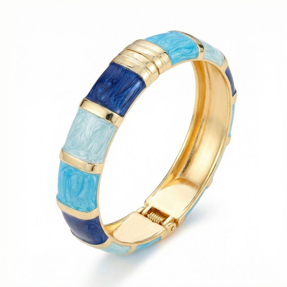 Elegant Enamel Cuff Bangles Wide Geometric Bracelet Personality Bohemian Drip Oil Bracelet Women Style K