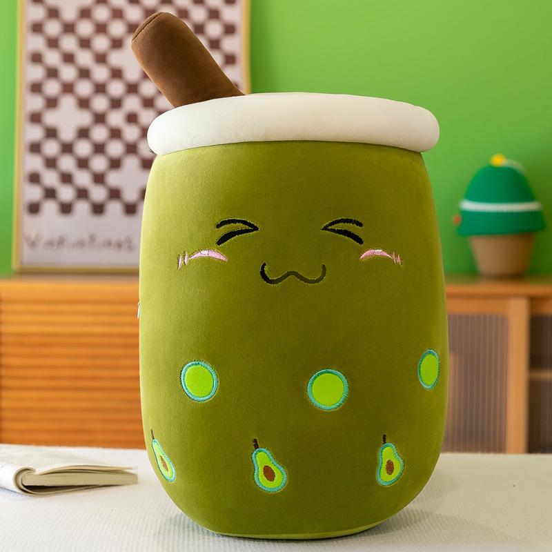 New Fruit Pearl Milk Tea Cup Pillow Doll Plush Toy Rag Doll Doll