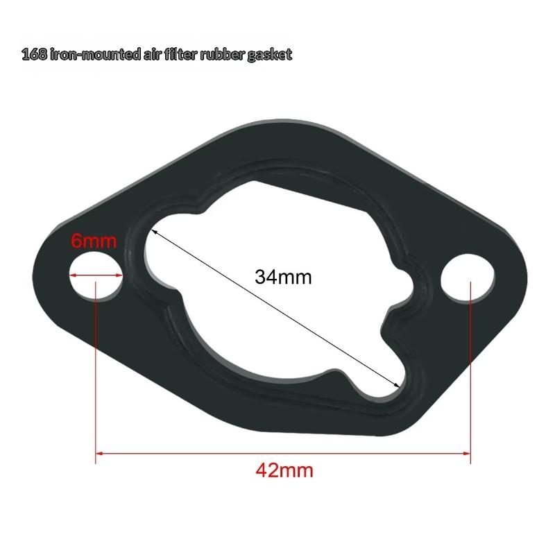 10Pcs For 152/168/188F Gx160 Gx270 Gx390 Engine Motor Parts Carburetor Air Filter Adapter Spacer Gasket