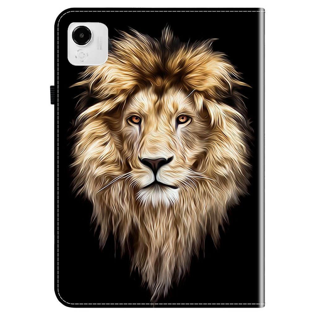 Für Honor Pad X9a Lederhülle mit Musterdruck Ständer Tablet-Hülle mit Kartenfächern