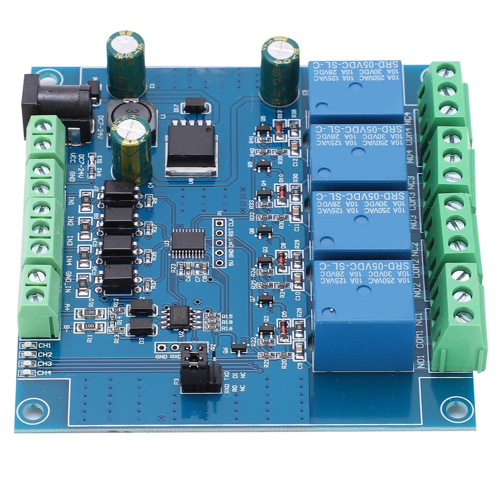 Relay Module 4 Channel Switch Input and Output Circuit Control Board Component DC 7 24V