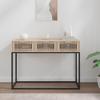Vidaxl Stolik Konsolowy, 105X30X75Cm, Materiał Drewnopochodny I Żelazo