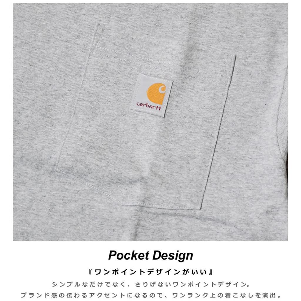 Large Short Chest Lime L [Carhartt] Men's T-shirt, Size, Sleeve, Pocket, [Product]