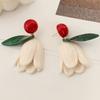 [Elegant Tulip Earrings] Chic Elegant Retro Tulip Flower Dangle Earrings | for Women
