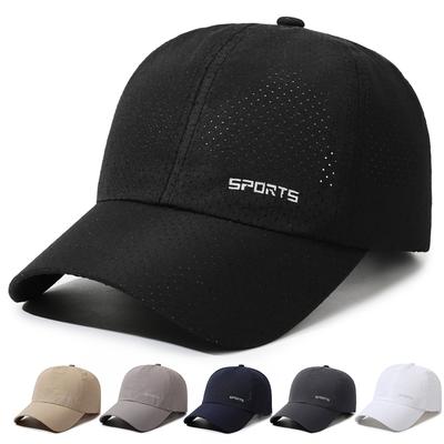 Summer Quick-Dry Breathable Baseball Cap Men's Sunscreen Cap Outdoor Sports Sun Hat