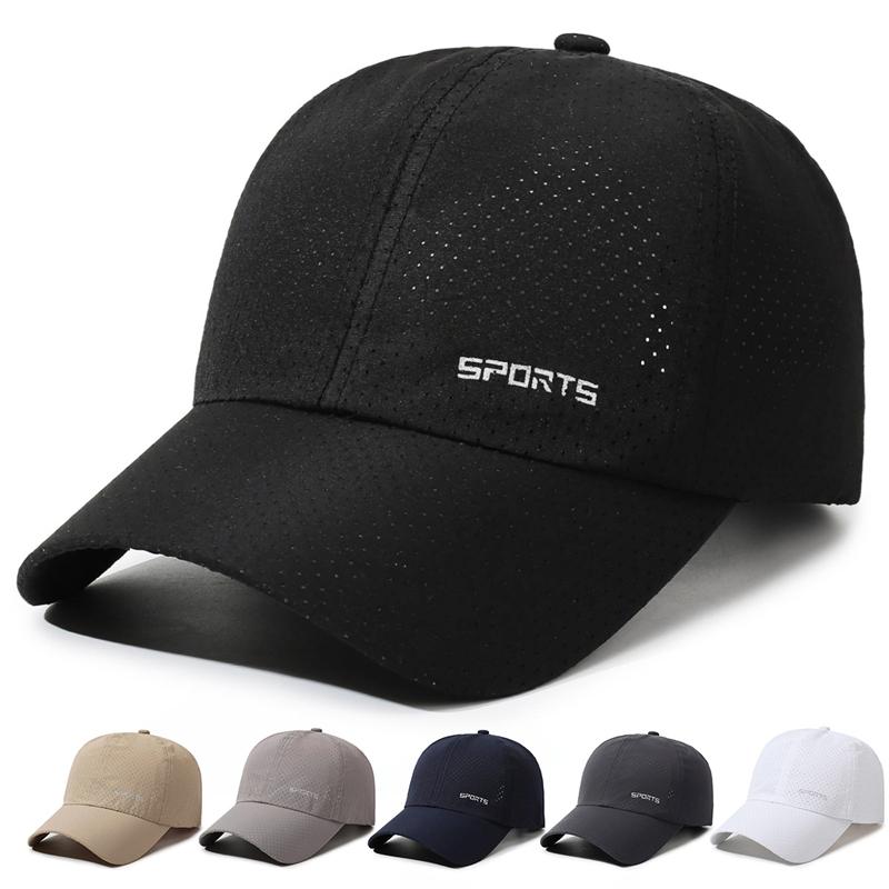 Summer Quick-Dry Breathable Baseball Cap Men's Sunscreen Cap Outdoor Sports Sun Hat