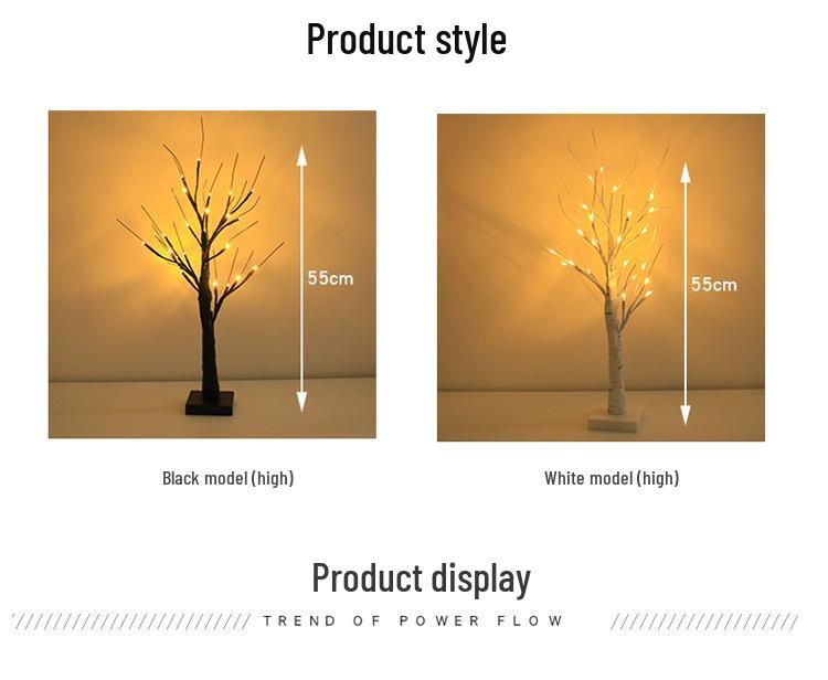 LED Birch Tree Christmas Home Decoration Lights for Room, Party, and Landscape