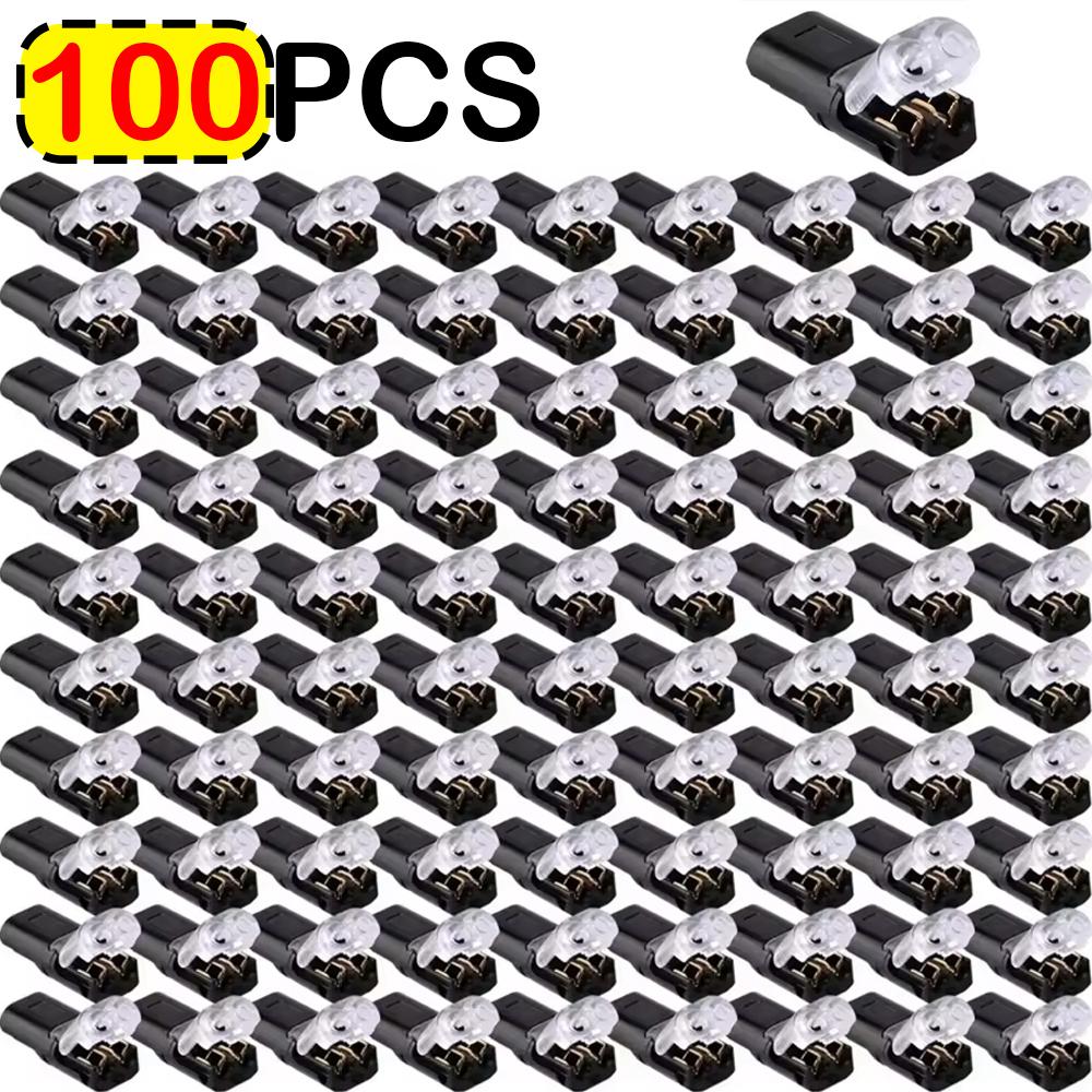D2 Two-Wire Pin Strip-Free Plug Butt Plug Type Removable Quick Connection Terminal Automotive Connector Electrical Connector