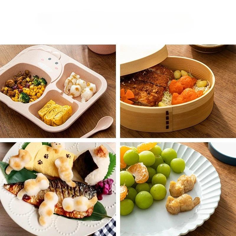 Cat Shape Complementary Maker Food Grade Safety Children Baby Rice Ball Mold Simple Household Kitchen Tools Cat Rice Ball Mold