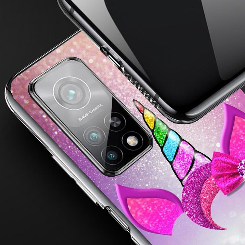 Pink Unicorn Rainbow Phone Case For Xiaomi Redmi Note 15 14 13 12S 12 11 Pro Plus 14S 11S 11E 10 10S 11T 5G Personalized Cover R