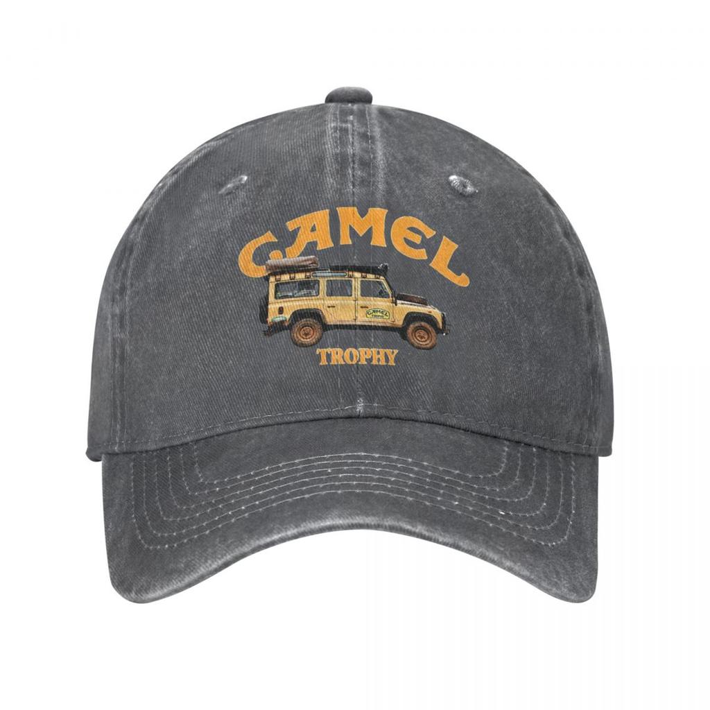 Camel Trophy Logo Wiosna Czapka letnia Unisex Damska czapka z daszkiem z kucykiem Czapka z daszkiem w stylu vintage Denim Outdoor Casual Cztery pory roku