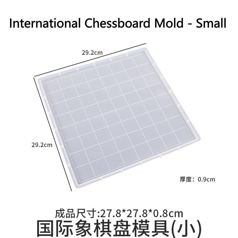 DIY Chess Silicone Mold Handmade Chessboard Set Crystal Epoxy Resin Candle Mold Home Gathering and Outdoor Game Tools