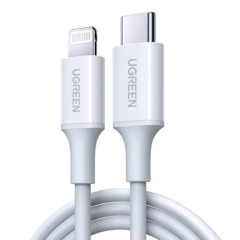 Kabel Usb-C Do Lightning Ugreen Us171, 3A, 0.25M (Biały)