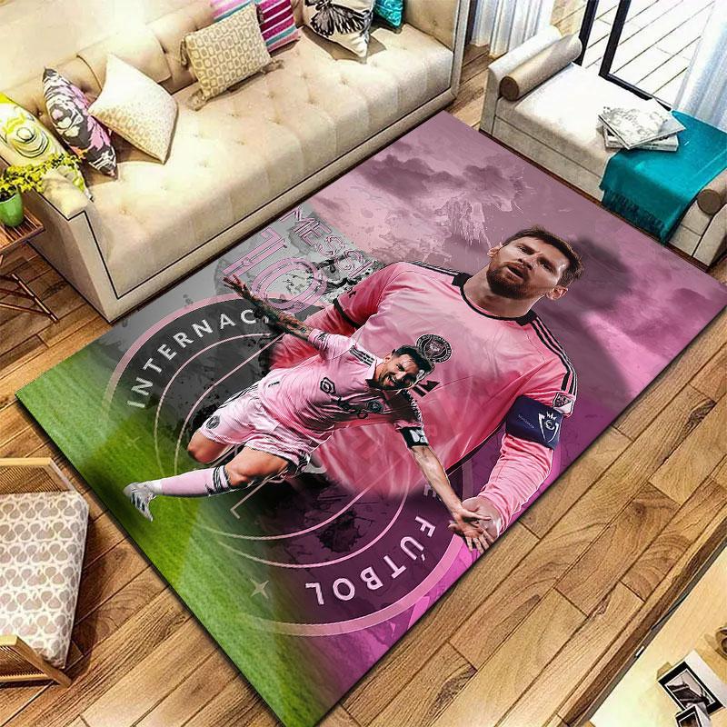 Lionel Messi Carpet Rug for Living Room Bedroom Home Sofa Decoration,Kids Play Non-slip Floor Mat