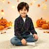 Kids Halloween Print Knit Sweatshirt Pullover Top