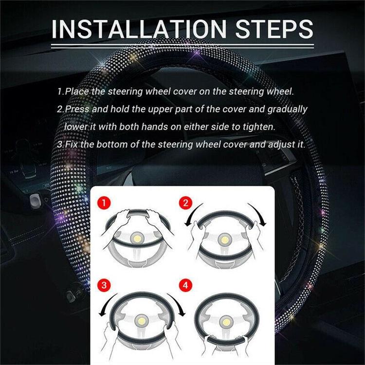 Passer 37 38cm bil SUV Bil rattdeksel deler