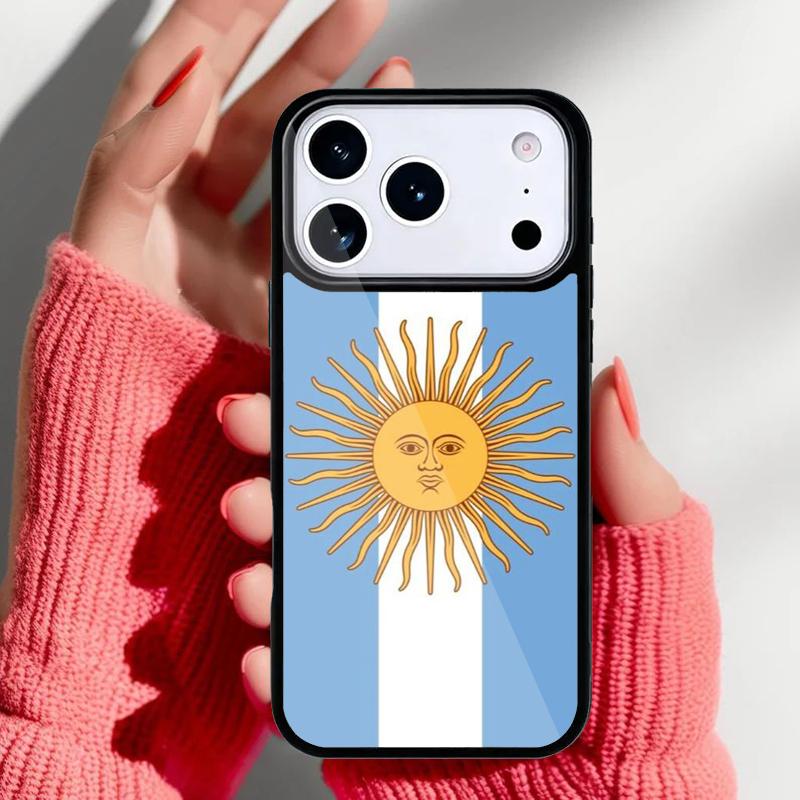 Argentinien Flagge Handyhülle für iPhone 17 16 15 14 13 Pro Max Rückabdeckung für 12 11 Pro Hülle