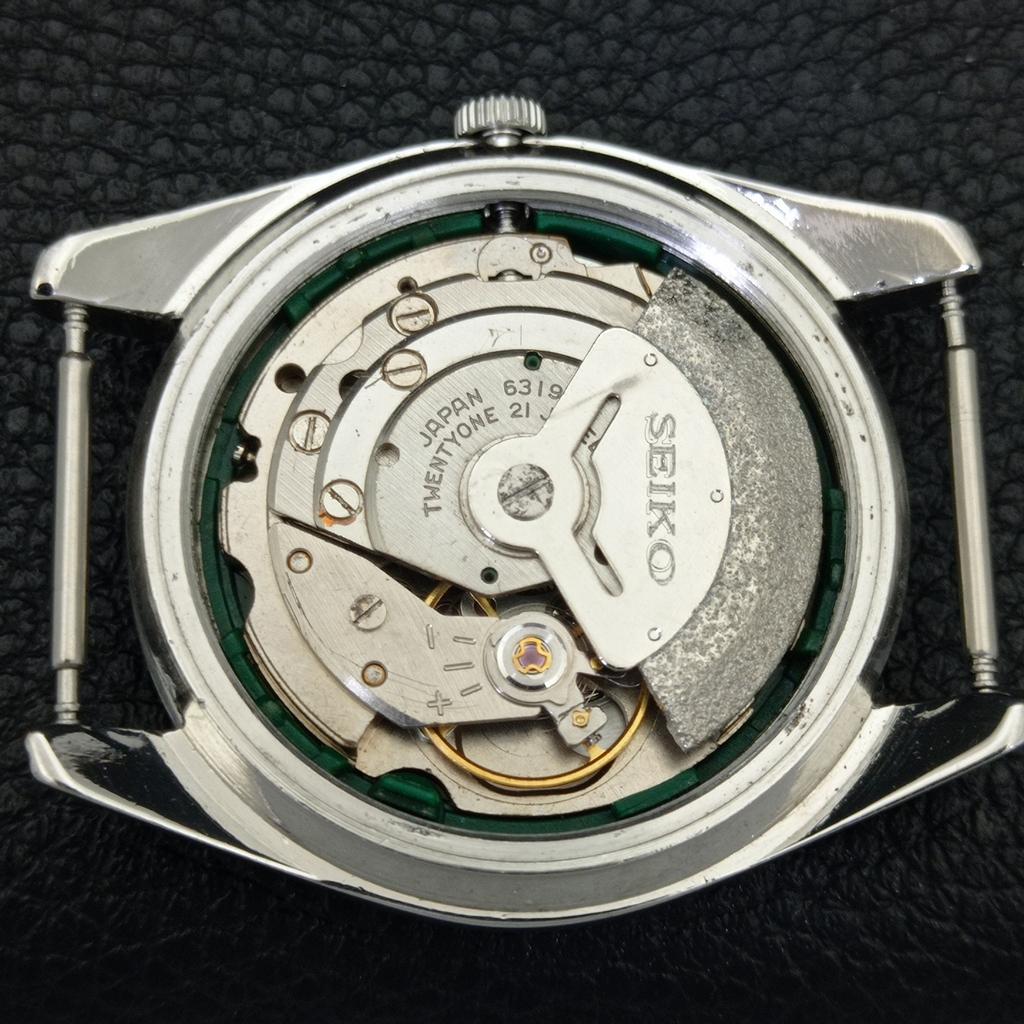 Seiko 5 AUTOMATIC 6319A JAPAN MENS VINTAGE BLUE COLOR DIAL WATCH A701405-5 R206b-a701405