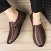 Stylish Male Wedding Shoes Genuine Leather Men Casual Shoes Comfortable Mens Loafers Moccasins Breathable Slip On Driving Shoes