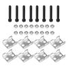 Shkalacar 4 Adjustable Spring Spacers, Coil Spring Spacer Coil Spring Booster Aluminum Alloy Coil