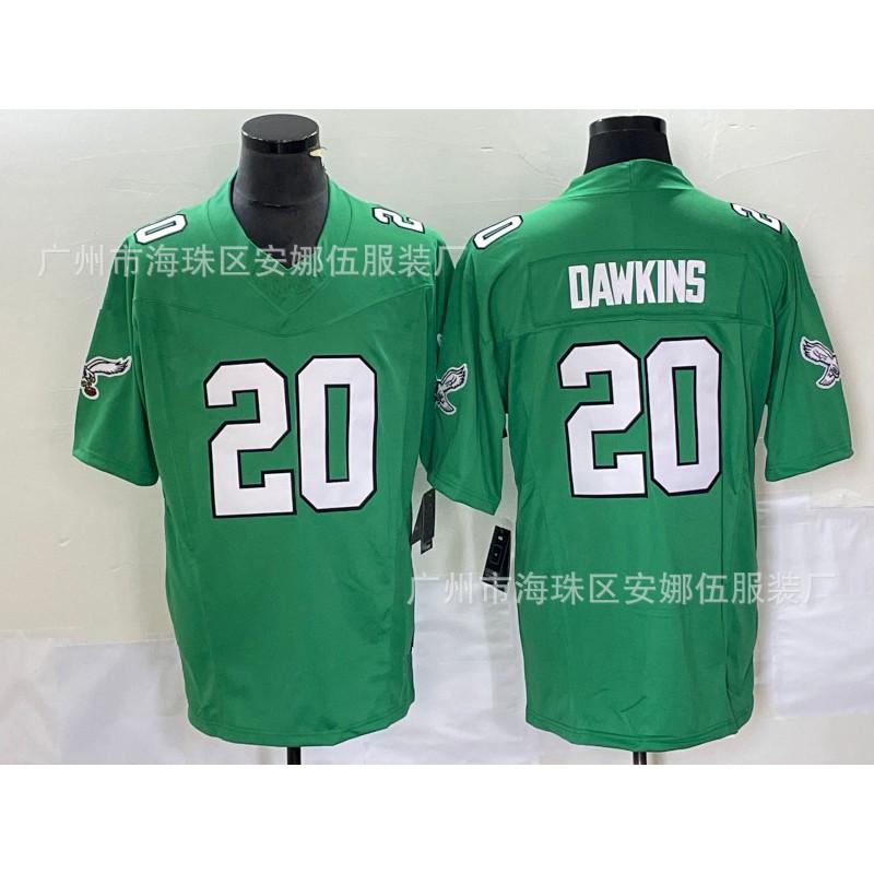 Philadelphia Eagles NFL Jersey 1 Jalen Hurts Green Embroidered Football Shirt Men