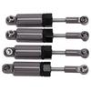 4pcs Set Metal Adjustable Shock Absorber for MN 1 16 Remote Control Car Model Upgrade PartsTitanium Color