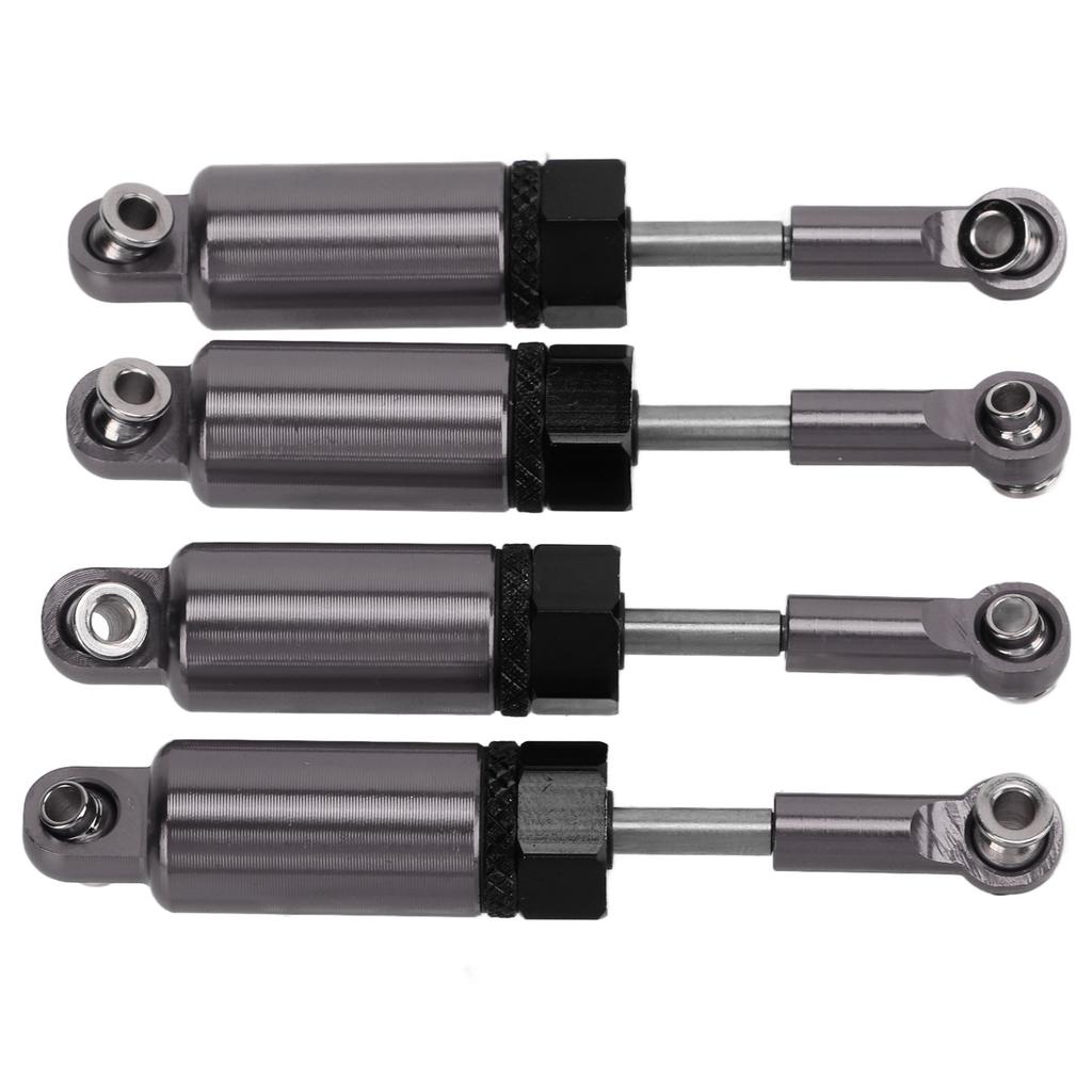 4pcs Set Metal Adjustable Shock Absorber for MN 1 16 Remote Control Car Model Upgrade PartsTitanium Color