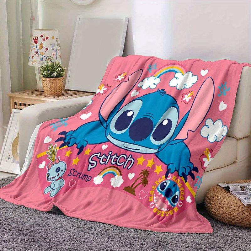 

Lilo & Stitch Design Throw Blanket Soft Polyester Fabric for Office Chair or Sofa Ideal for Birthday, Halloween, Christmas Gifts 100x150cm
