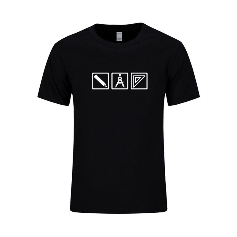 Architect Tools Print T Shirt Unisex Summer Short Sleeve Cotton Tshirt Cool Novelty Funny Gift Tee Unisex Fashion Tops