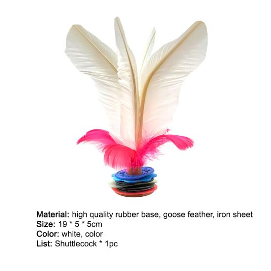 Kick-resistant Funny Multi-color Chinese Shuttlecock for Outdoor Recreation